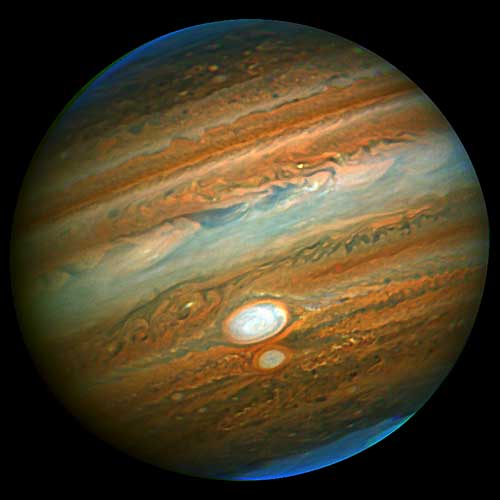 Jupiter image by Chris Go using Gemini adaptive optics. Sharpened to enhance details.