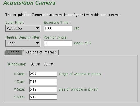 AcqCam component