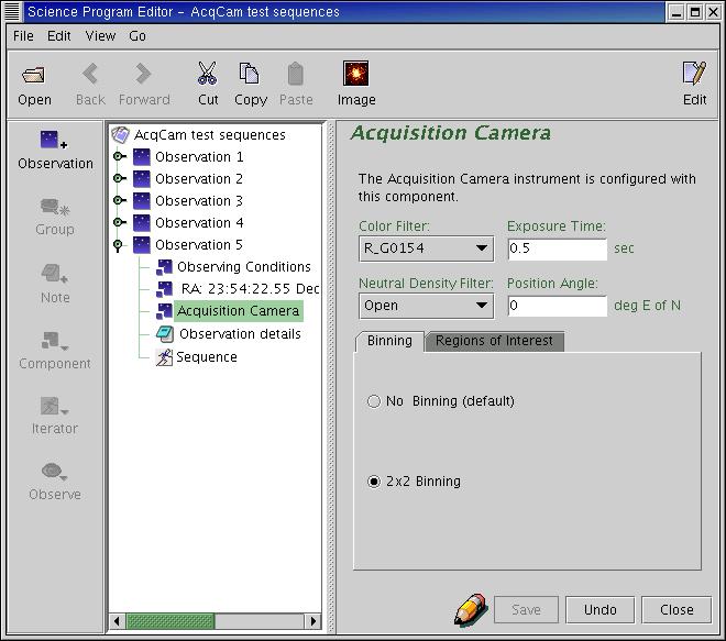 AcqCam component example 3