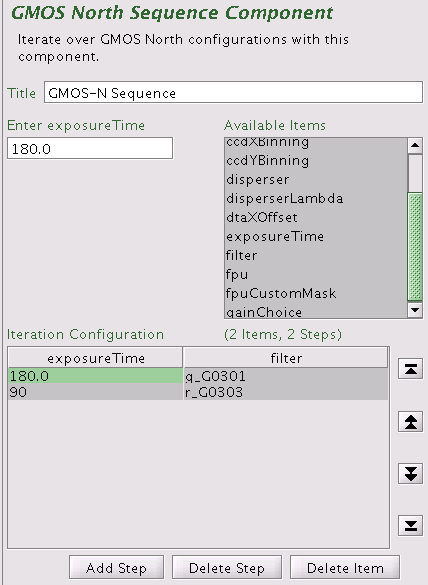 GMOS iterator - imaging