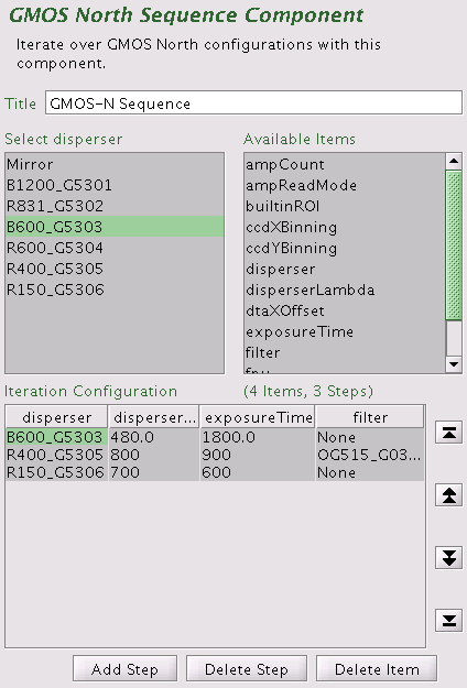 GMOS iterator - spectroscopy