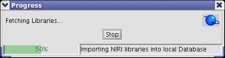 Library download status