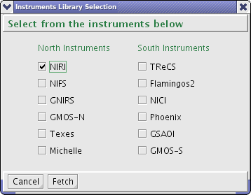 Library fetch selection