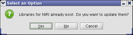 Prompt to update OT libraries