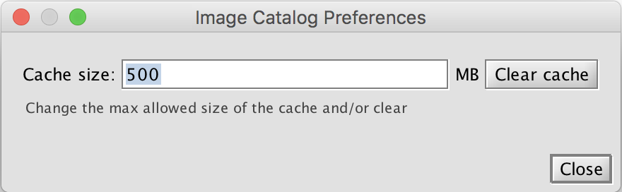 Image cache preference