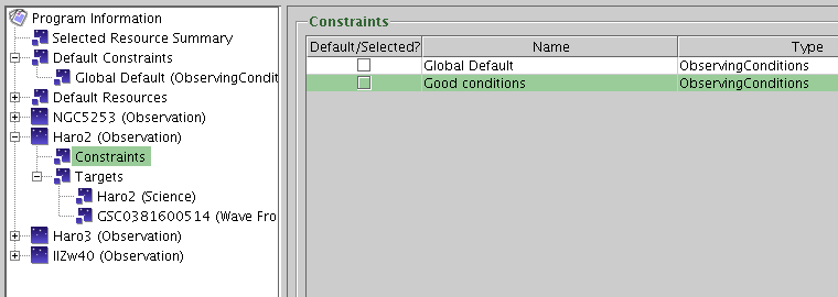 Overriding observations constraints